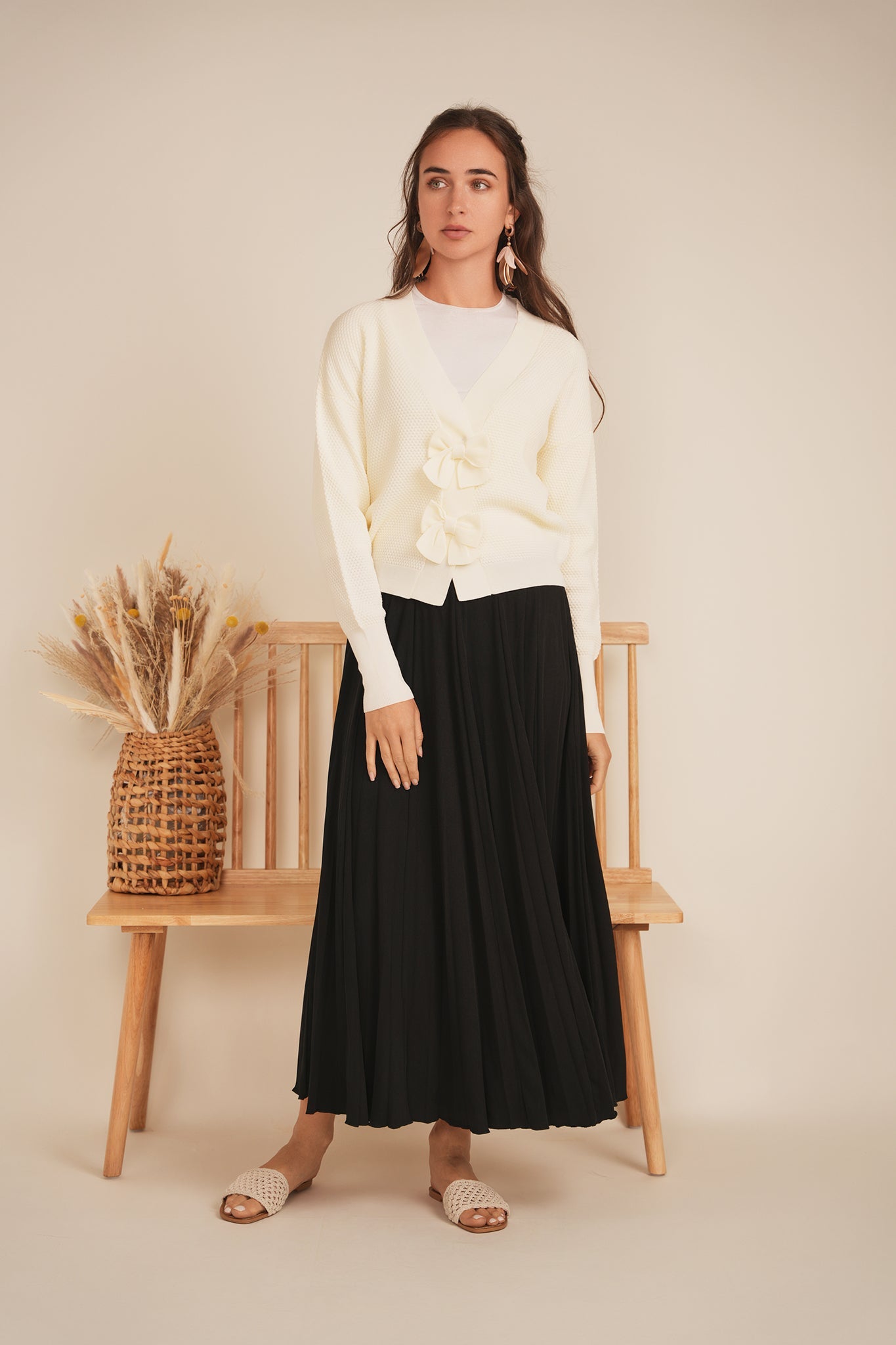 Crochet Bow Cardigan