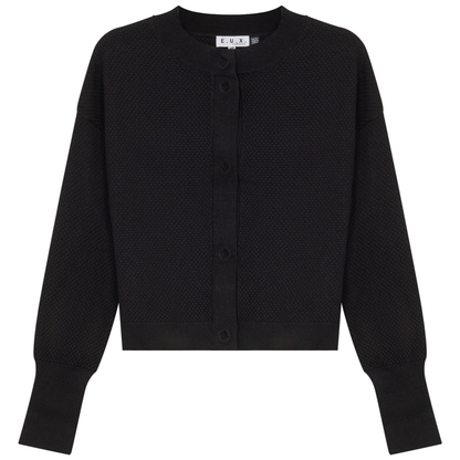 Crochet Cardigan Black