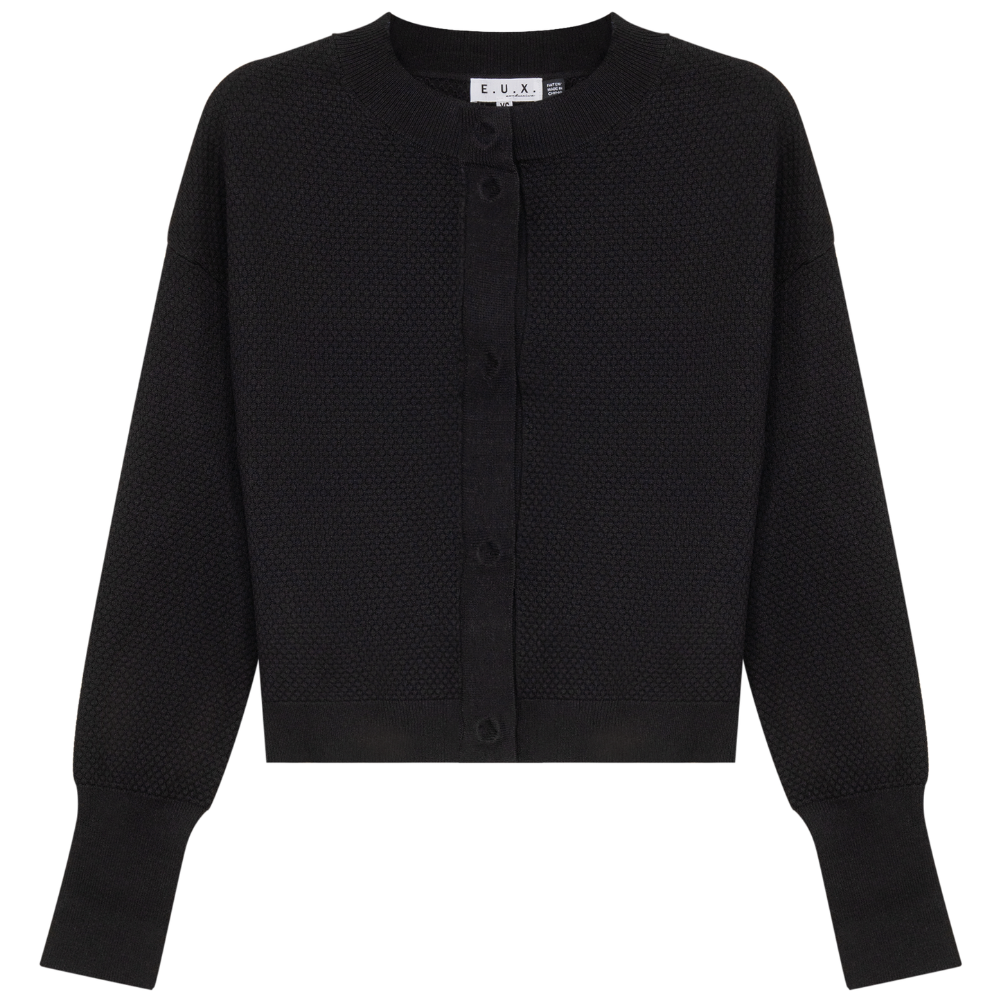 Crochet Cardigan Black