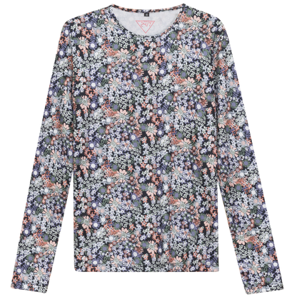 Printed Long Sleeve Tee Black