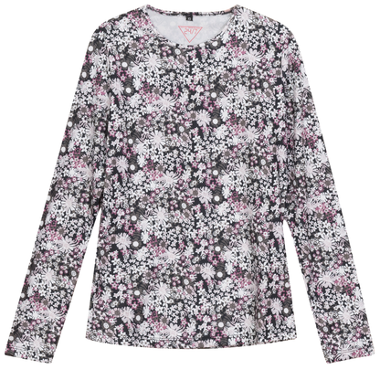 Printed Long Sleeve Tee Rose