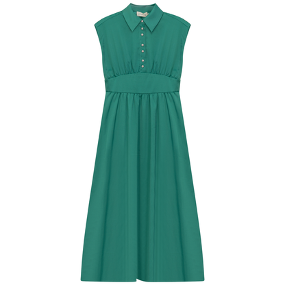 Cotton Satin Jumper EMERALD