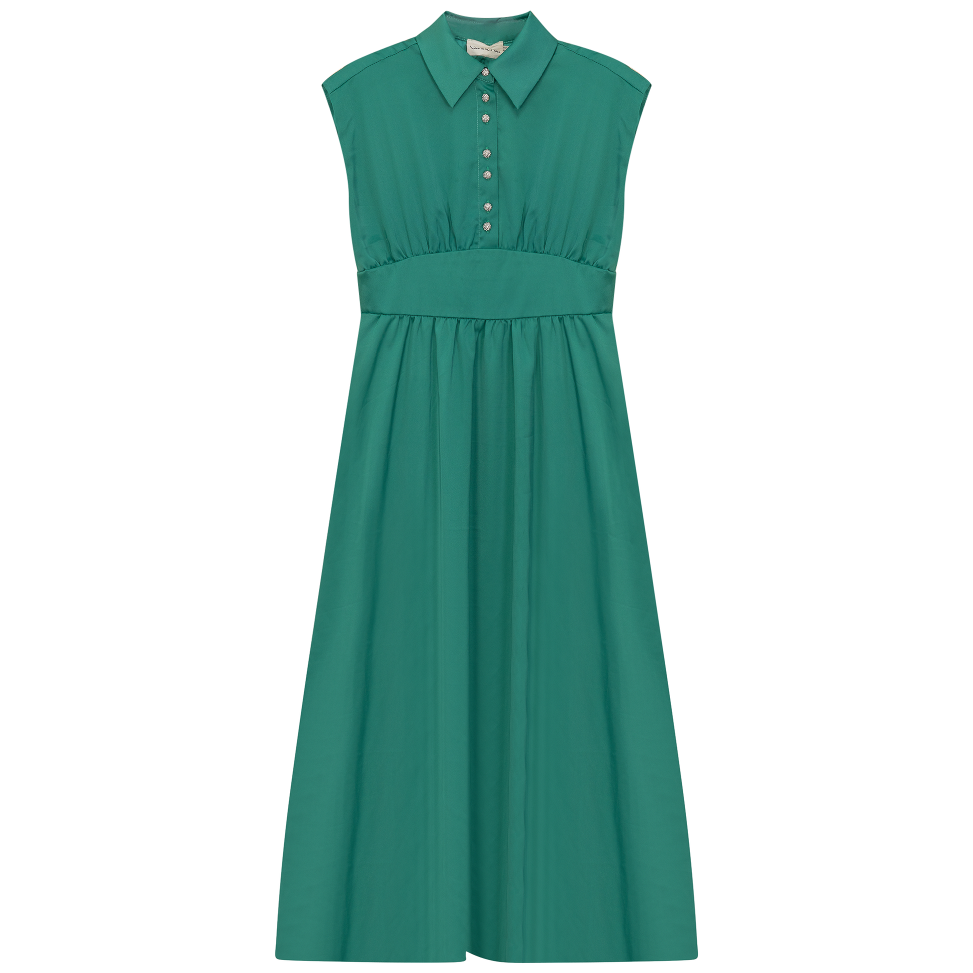 Cotton Satin Jumper EMERALD