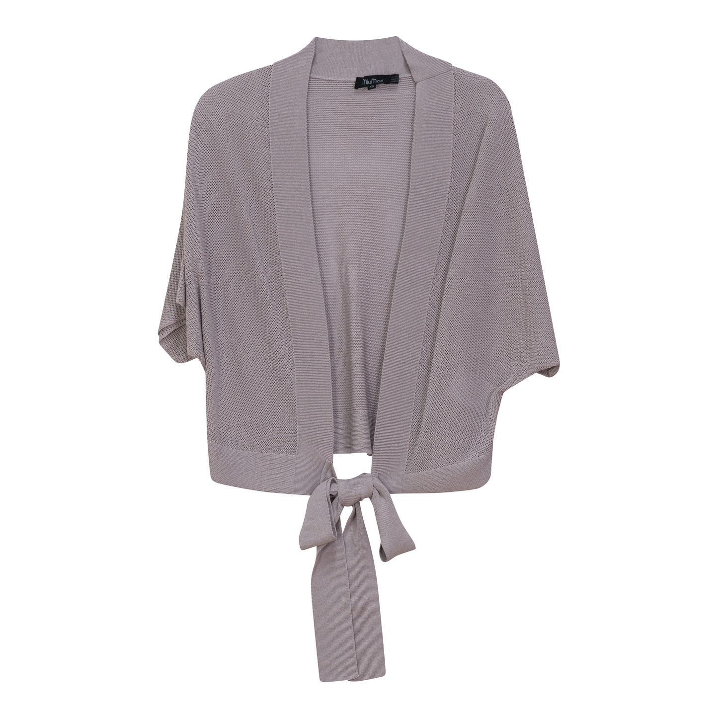 Crochet Tie Bolero Oatmeal