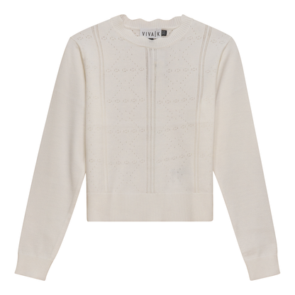 Crochet Top Off White