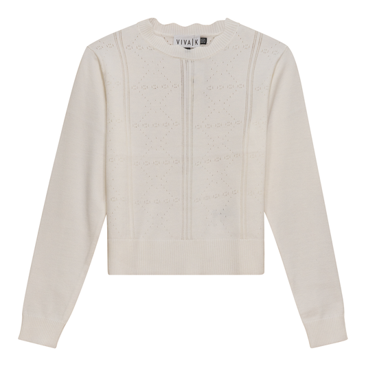 Crochet Top Off White