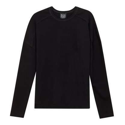 Outside Stitch Tee Black