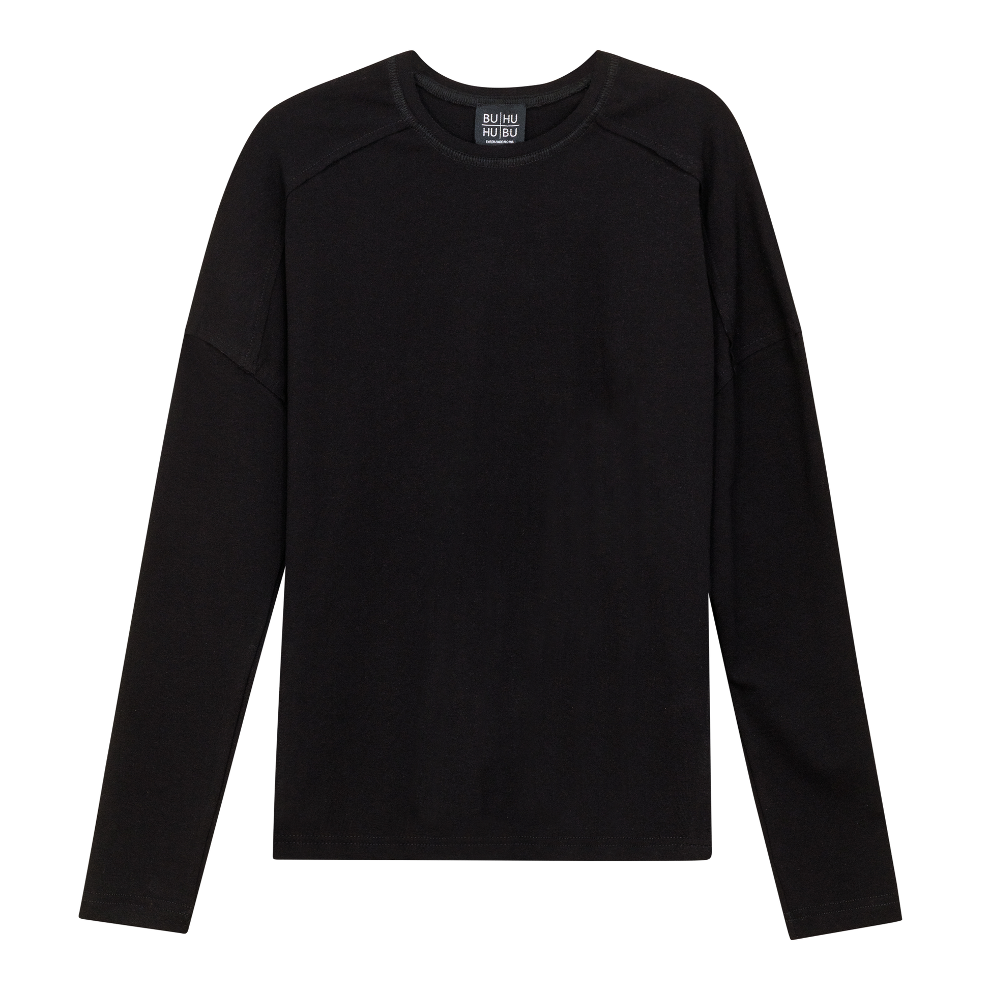 Outside Stitch Tee Black