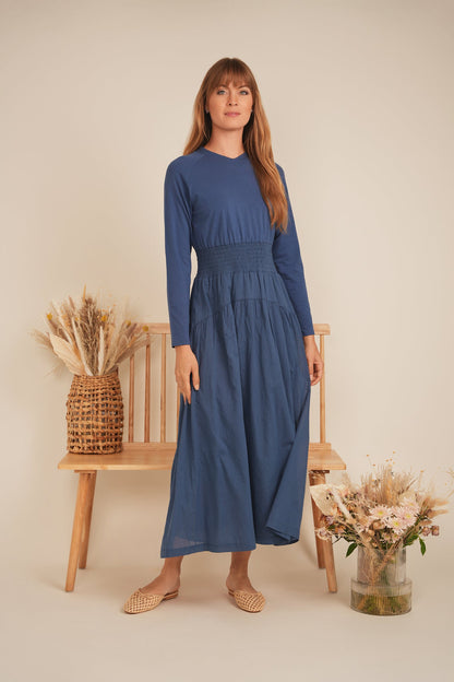 Maxi Flare Combo Dress