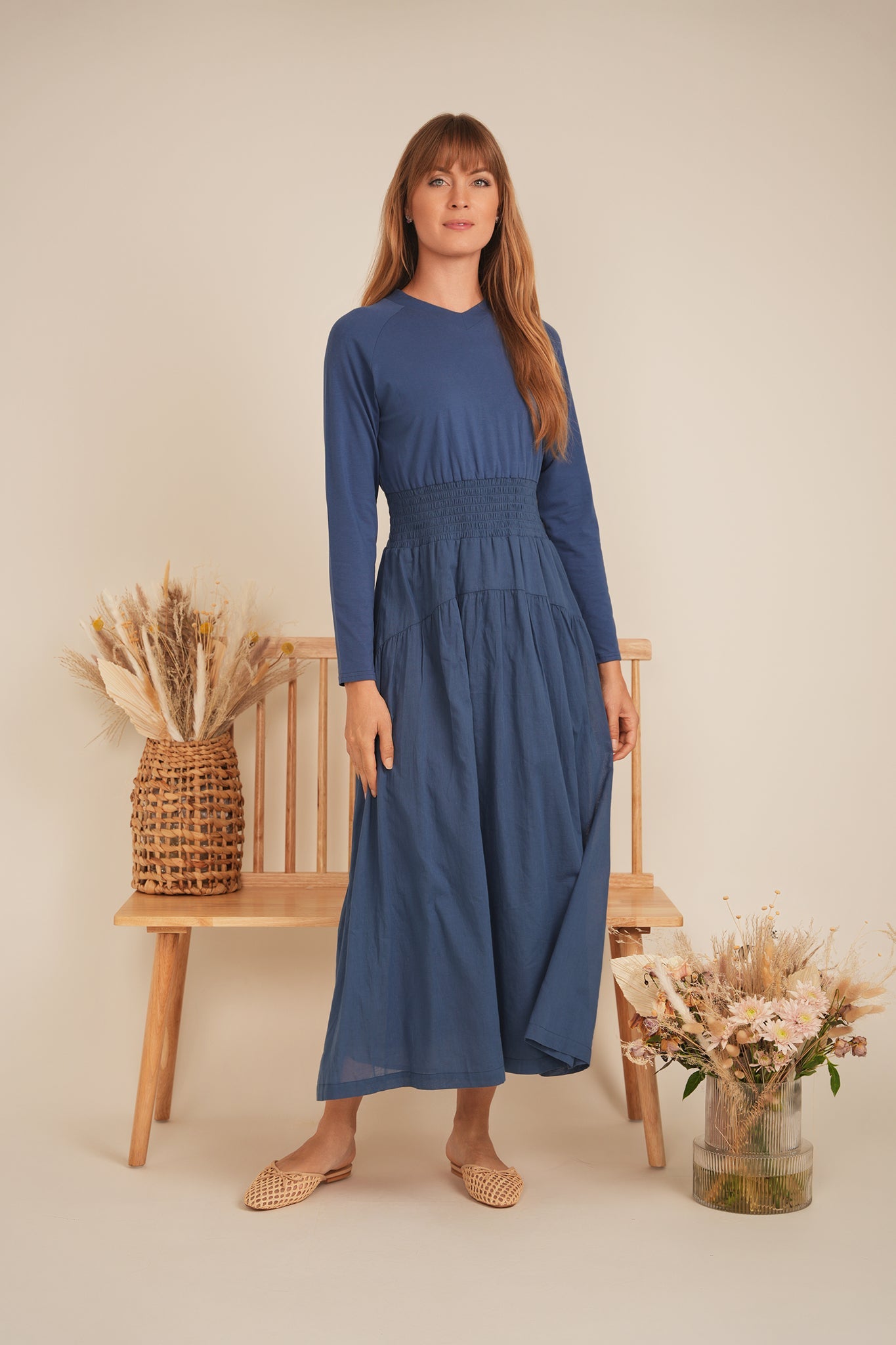 Maxi Flare Combo Dress