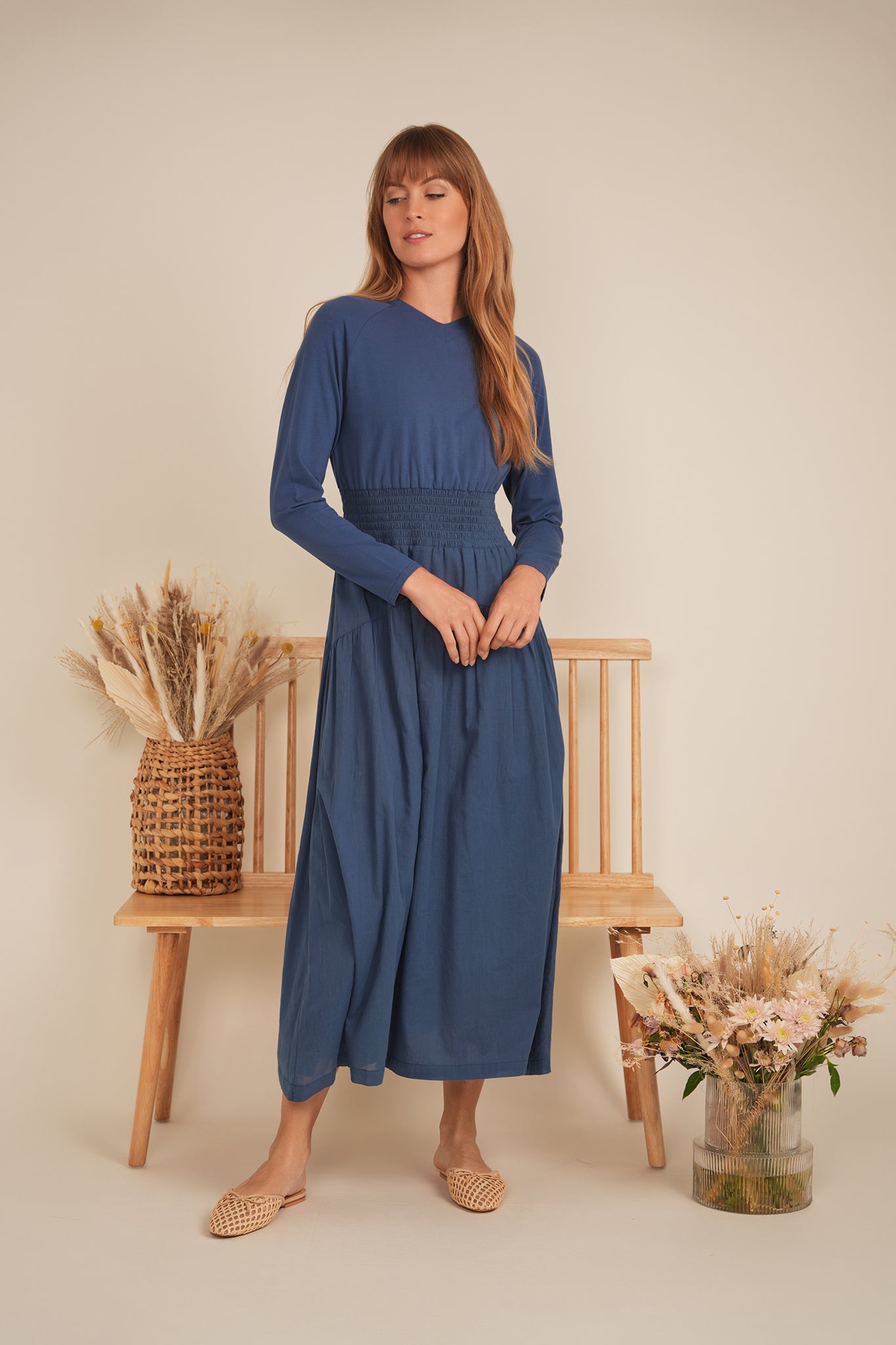 Maxi Flare Combo Dress