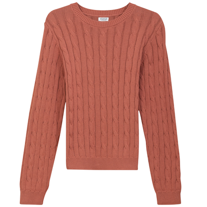 Cable Knit Sweater Champagne