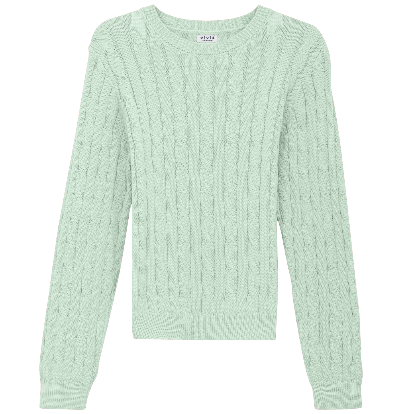 Cable Knit Sweater Mint