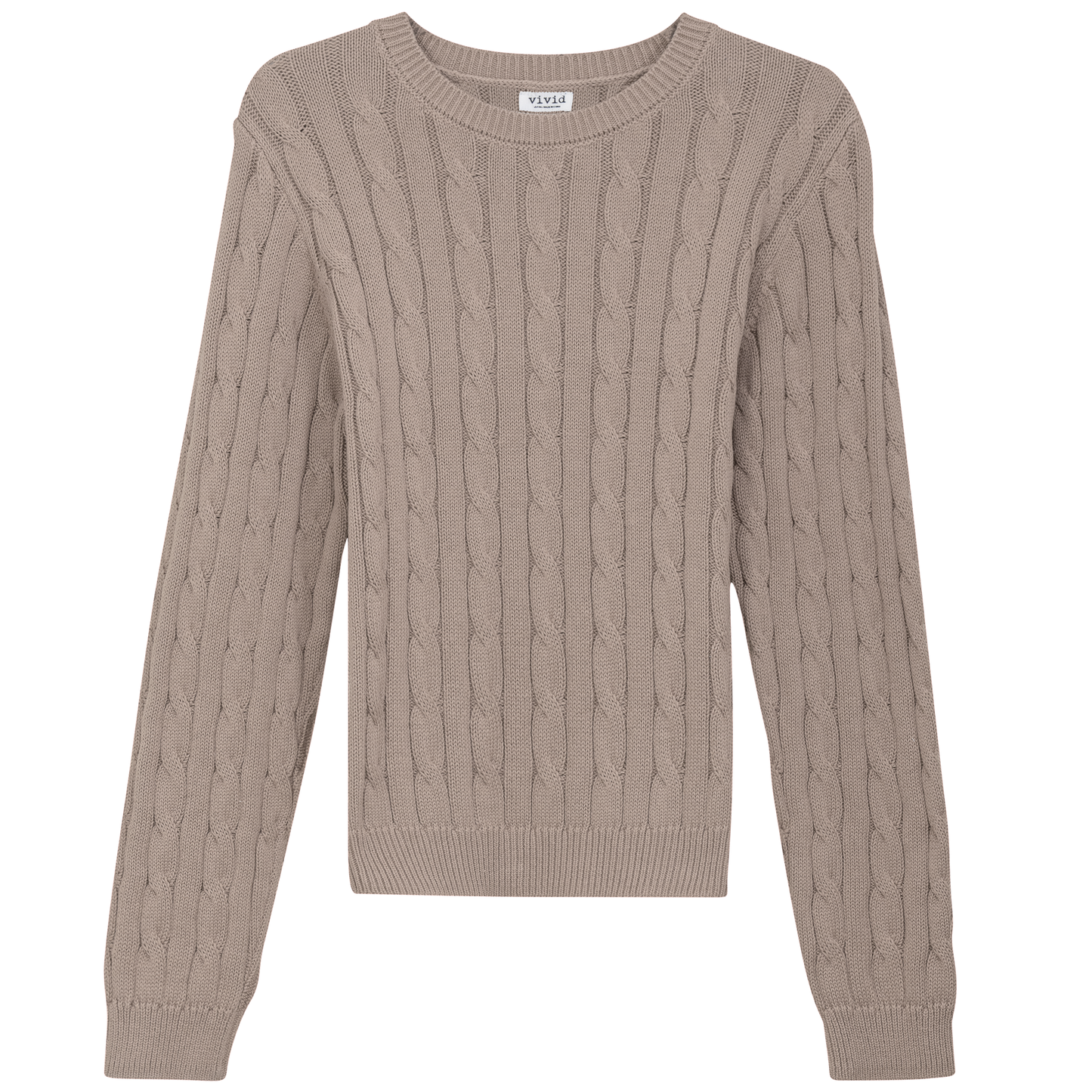 Cable Knit Sweater Stone