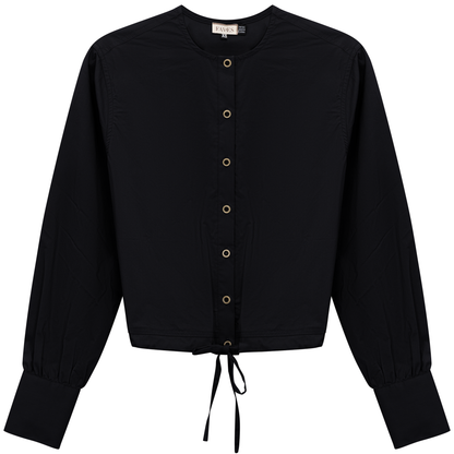 Cotton Bungee Blouse Black
