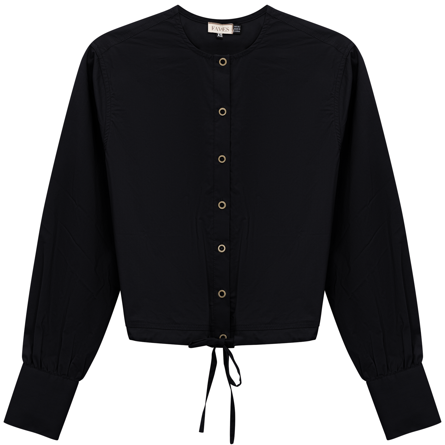 Cotton Bungee Blouse Black