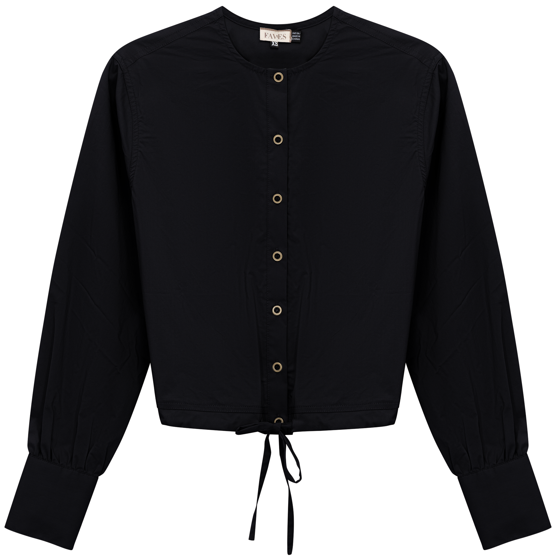 Cotton Bungee Blouse Black