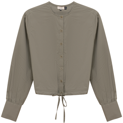 Cotton Bungee Blouse Stone