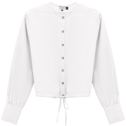 Cotton Bungee Blouse White