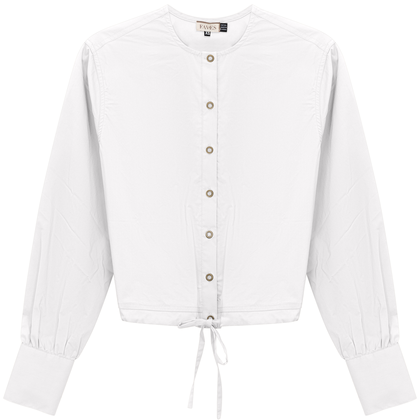Cotton Bungee Blouse White