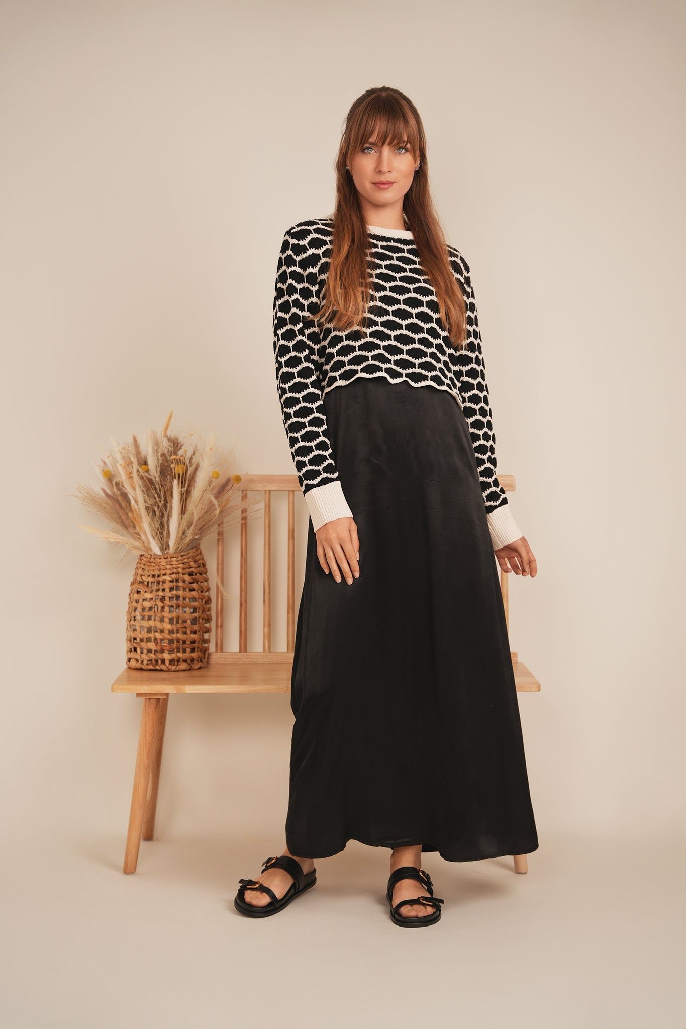 Cropped Wave Sweater