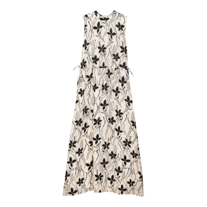 Floral Chiffon Bungee Jumper Cream