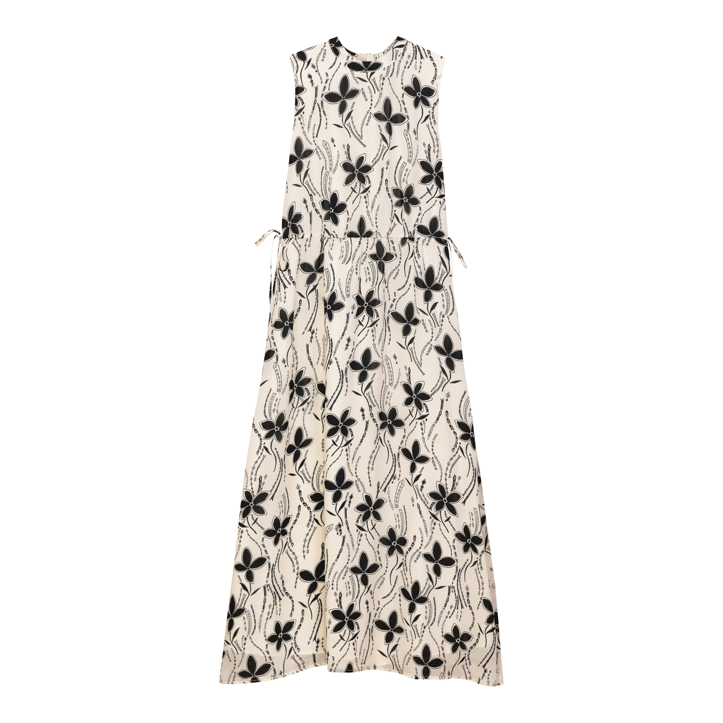 Floral Chiffon Bungee Jumper Cream