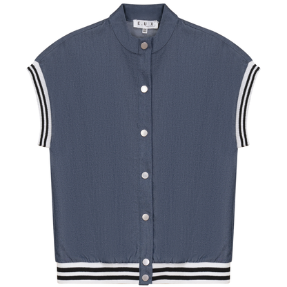 Denim Jacket Vest Dark Denim