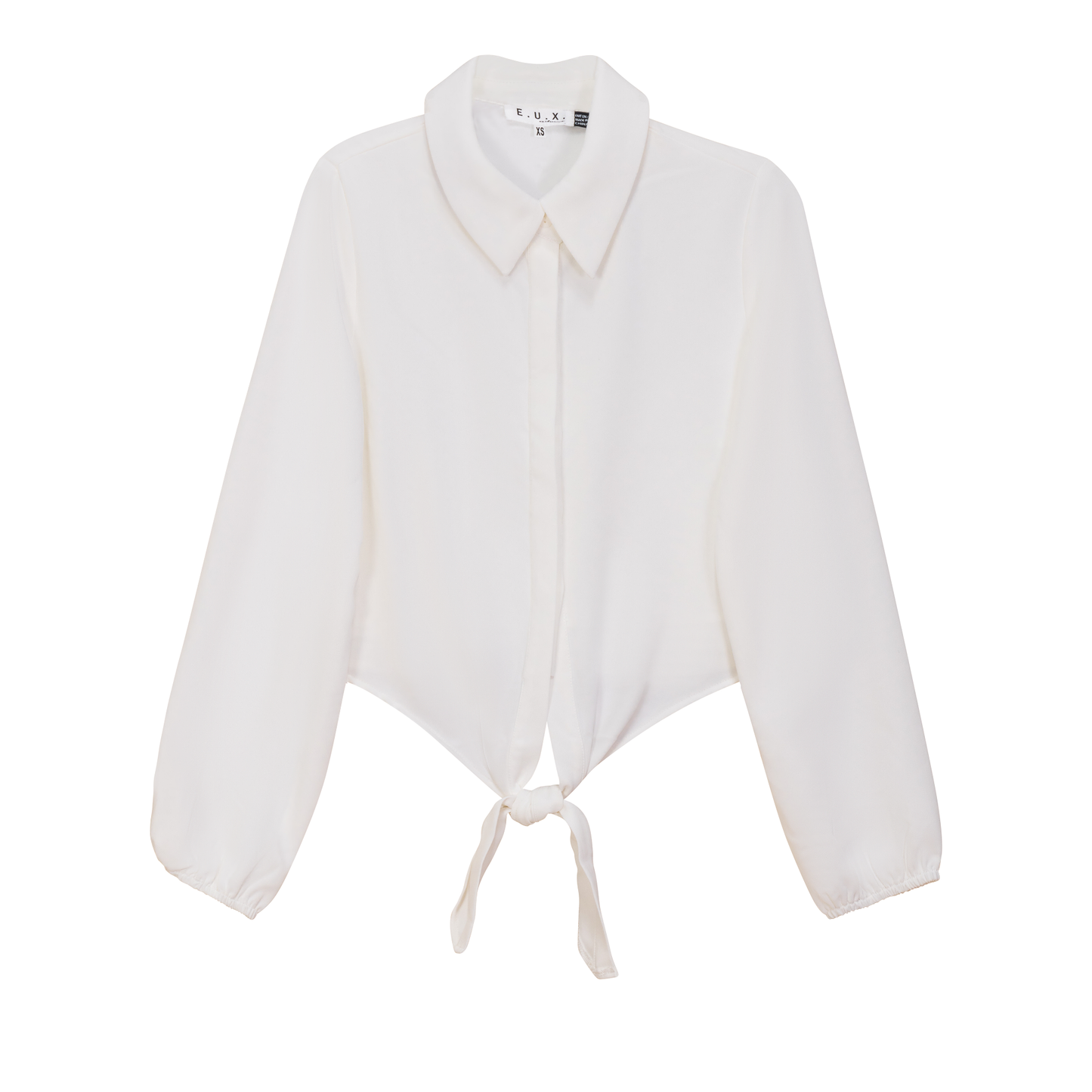 Satin Crepe Shirt White