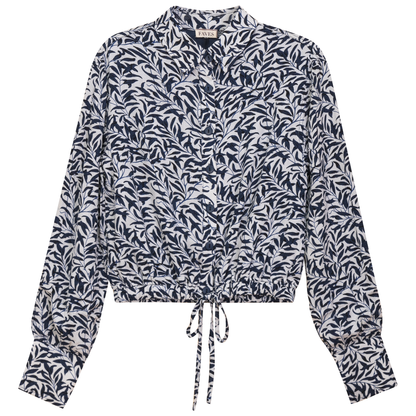 Printed Bungee Shirt Navy White