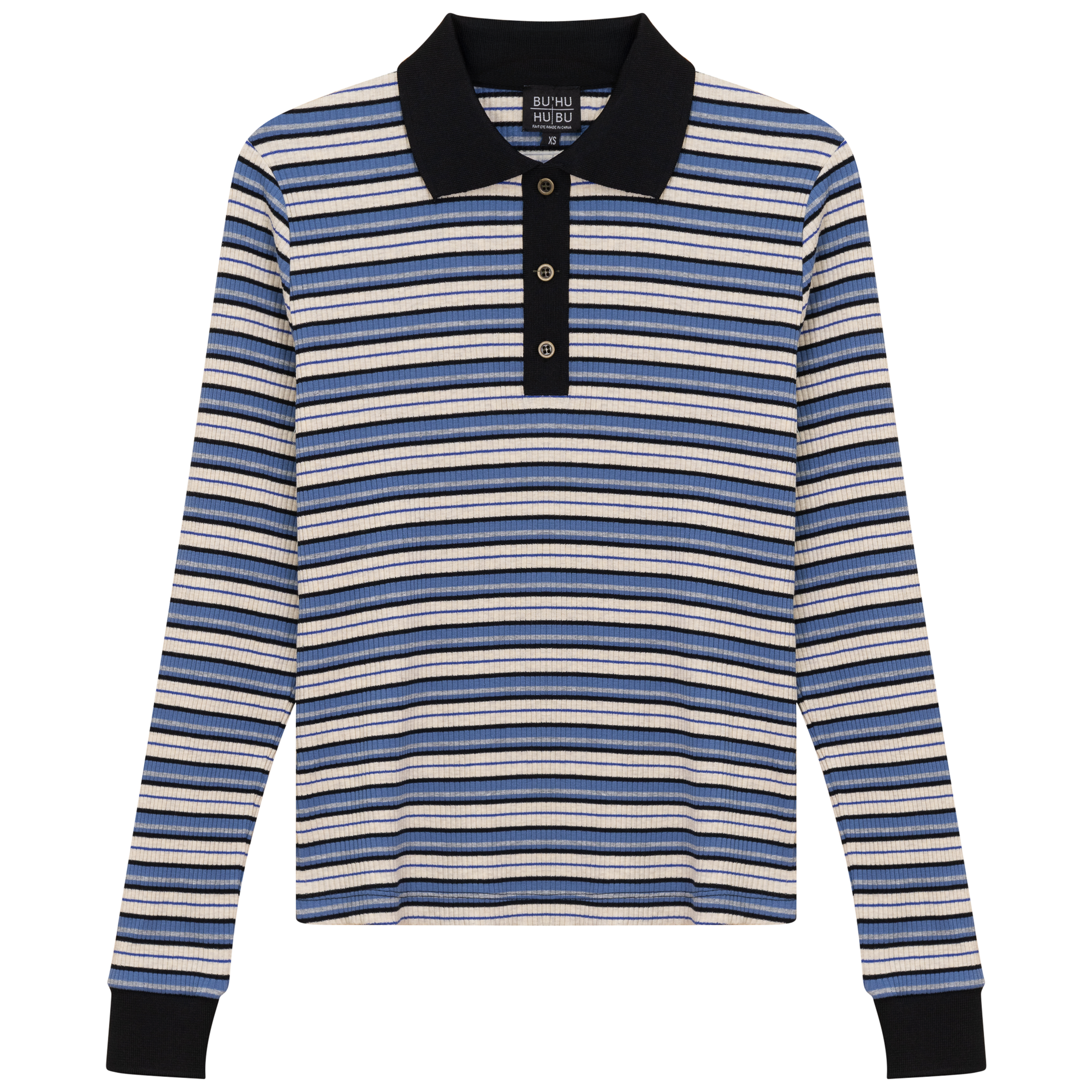 Striped Polo Chambray