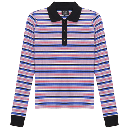 Striped Polo Lavender