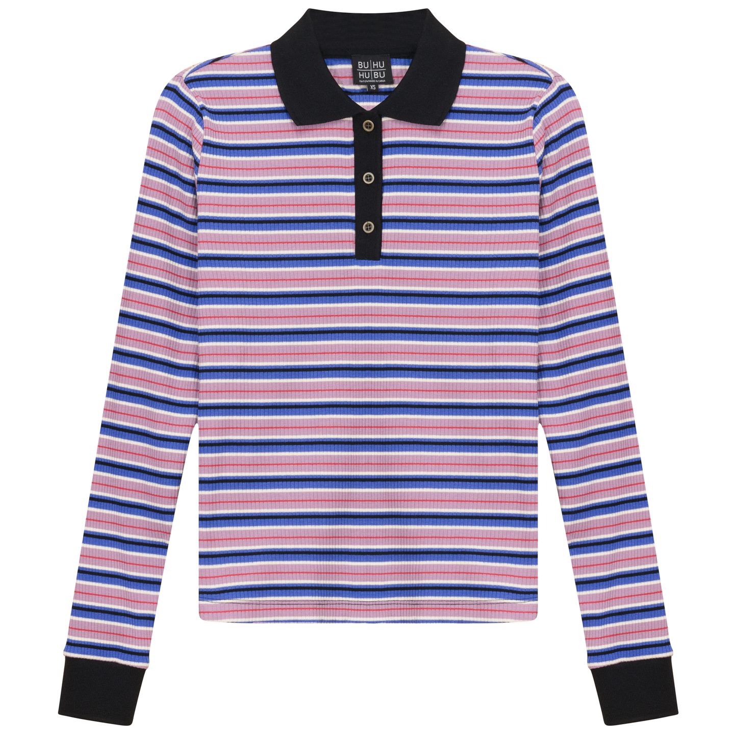 Striped Polo Lavender