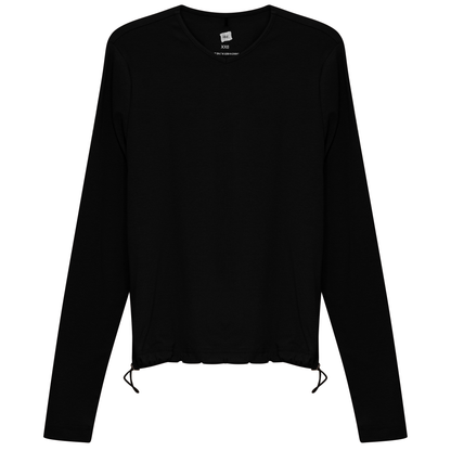 V Neck Bungee Tee Black