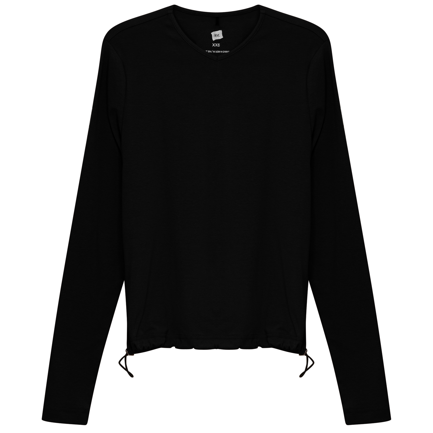 V Neck Bungee Tee Black