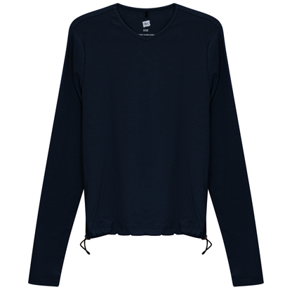 V Neck Bungee Tee Dark Denim