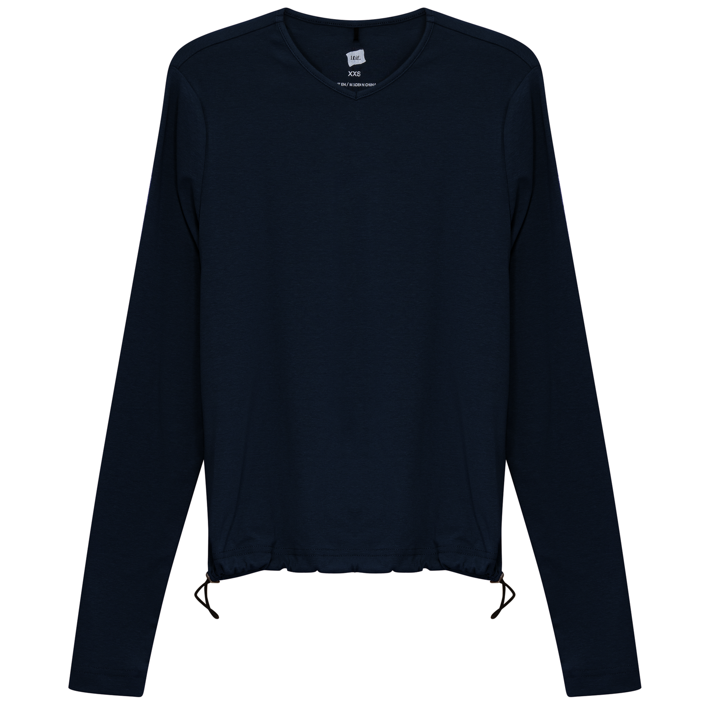 V Neck Bungee Tee Dark Denim