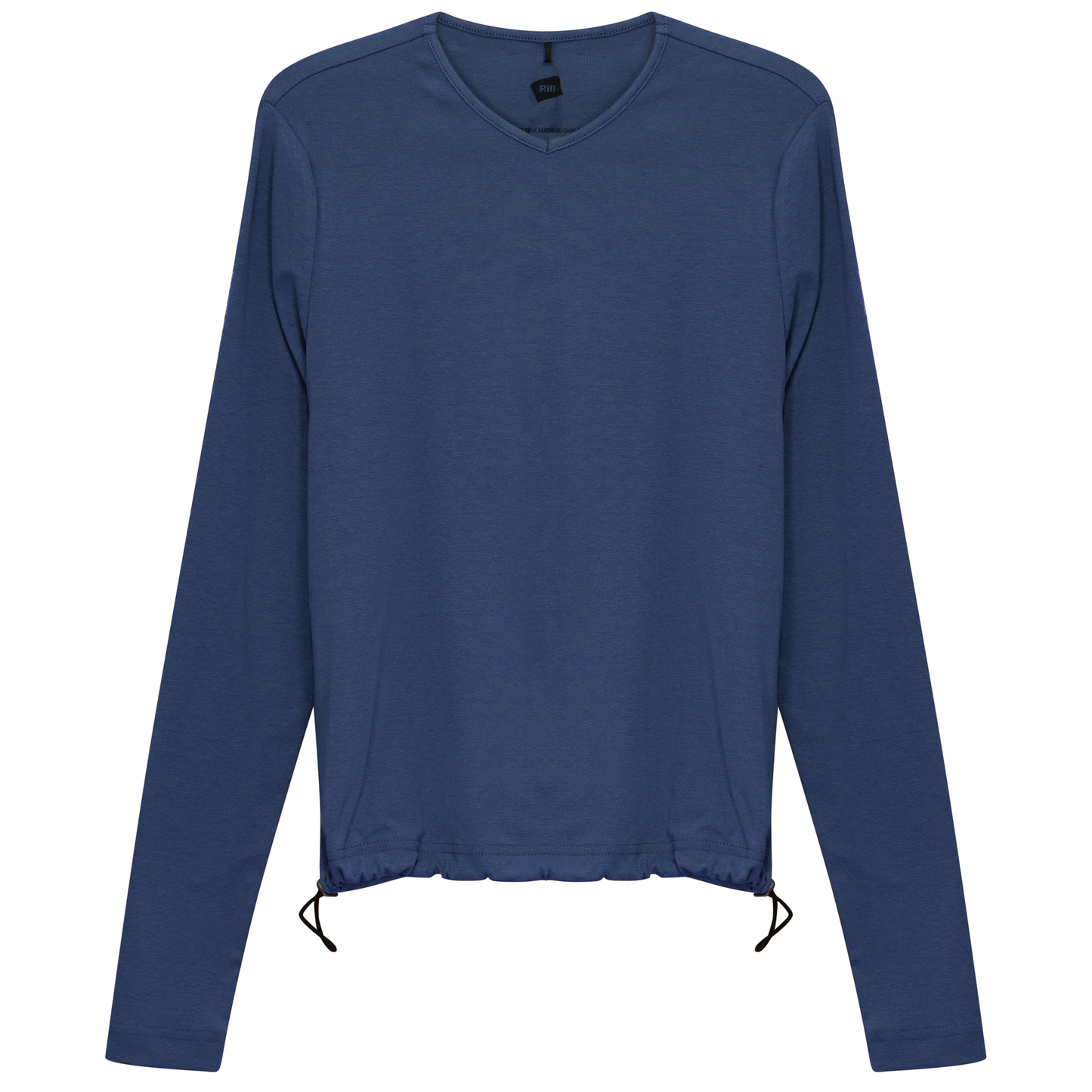 V Neck Bungee Tee Denim