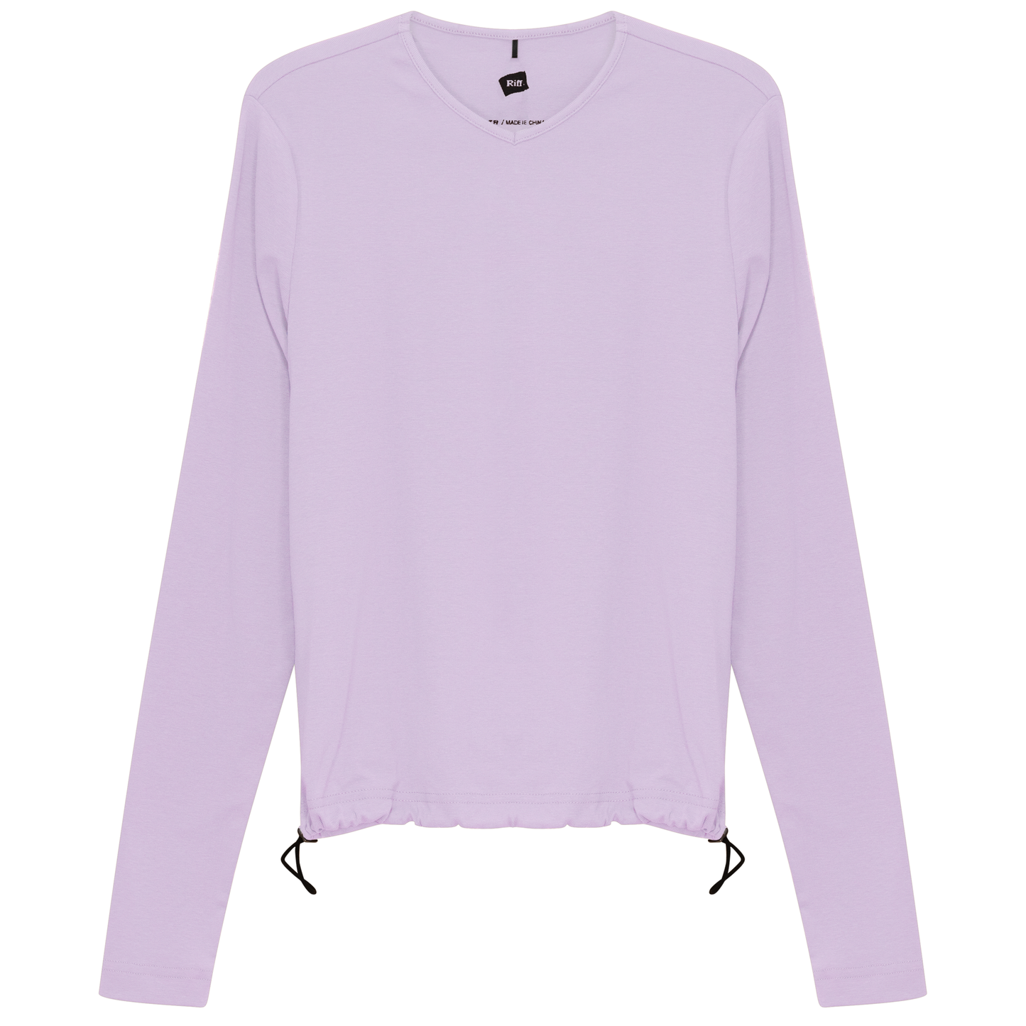 V Neck Bungee Tee Lilac