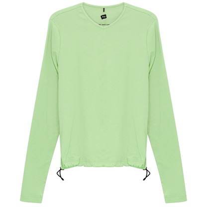 V Neck Bungee Tee Pistachio
