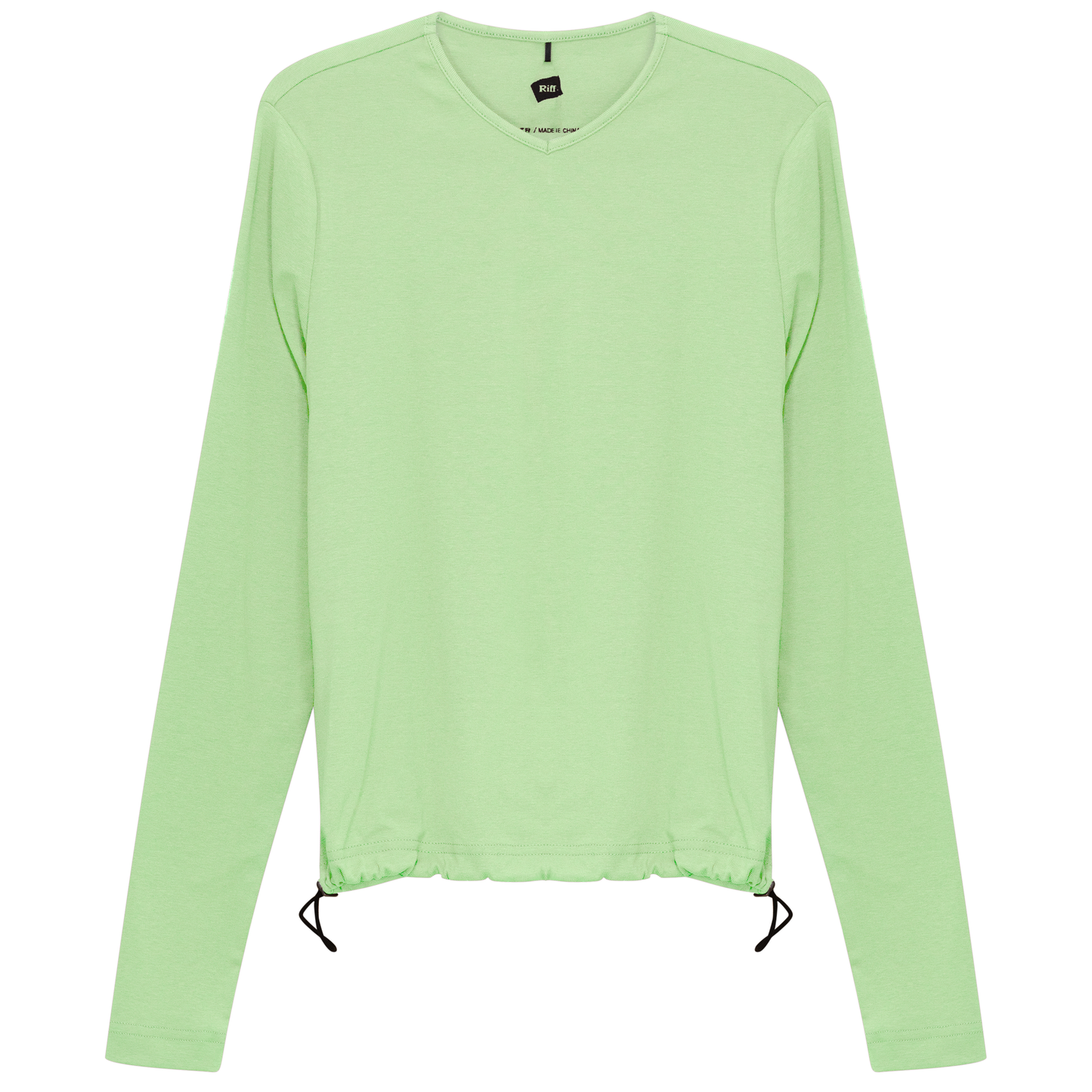 V Neck Bungee Tee Pistachio