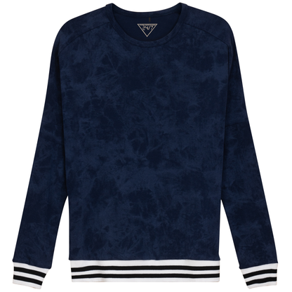 Dolman Stripped Elastic Top Navy