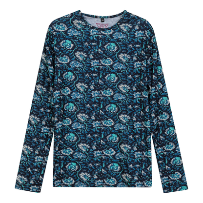 Printed Tee Navy Mint