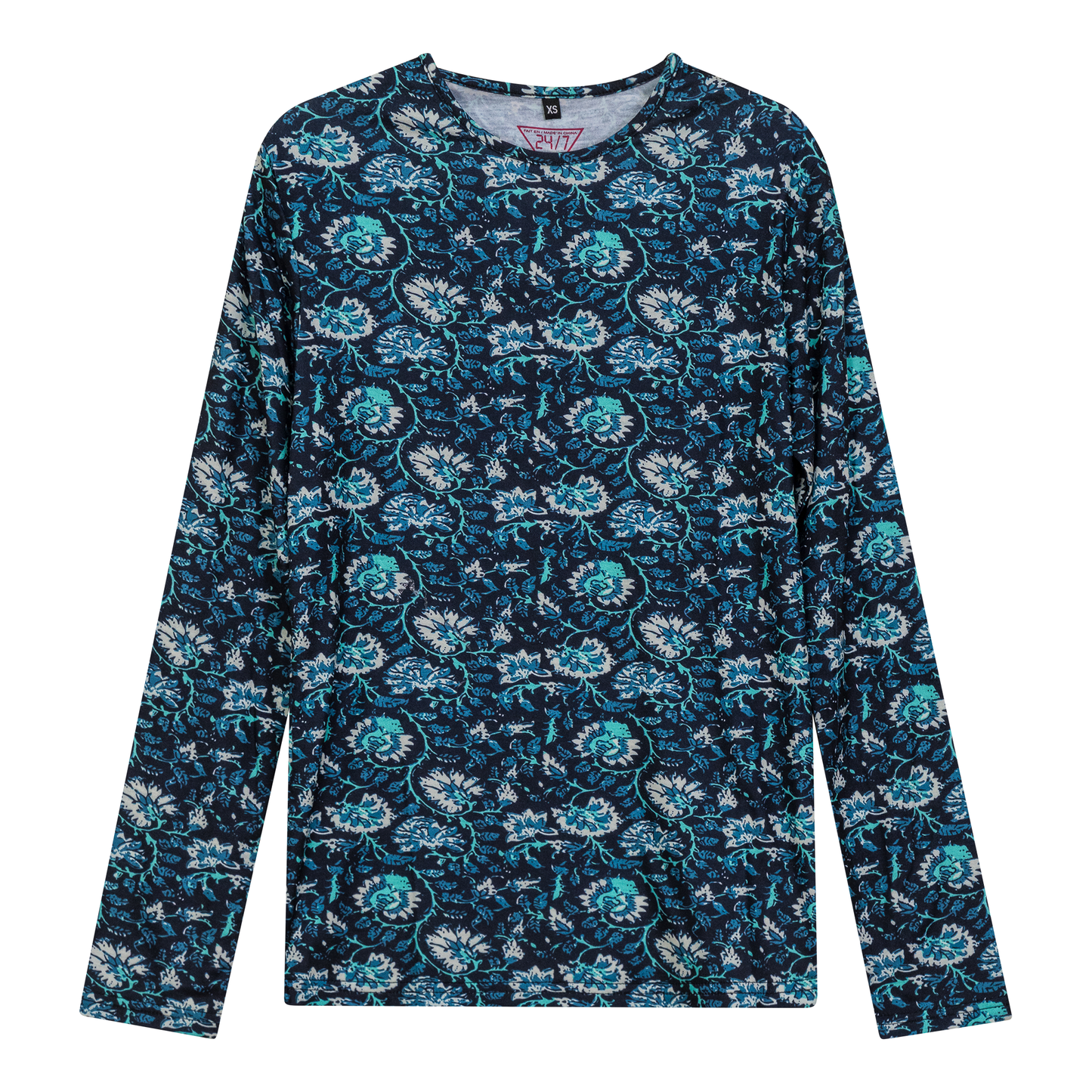 Printed Tee Navy Mint