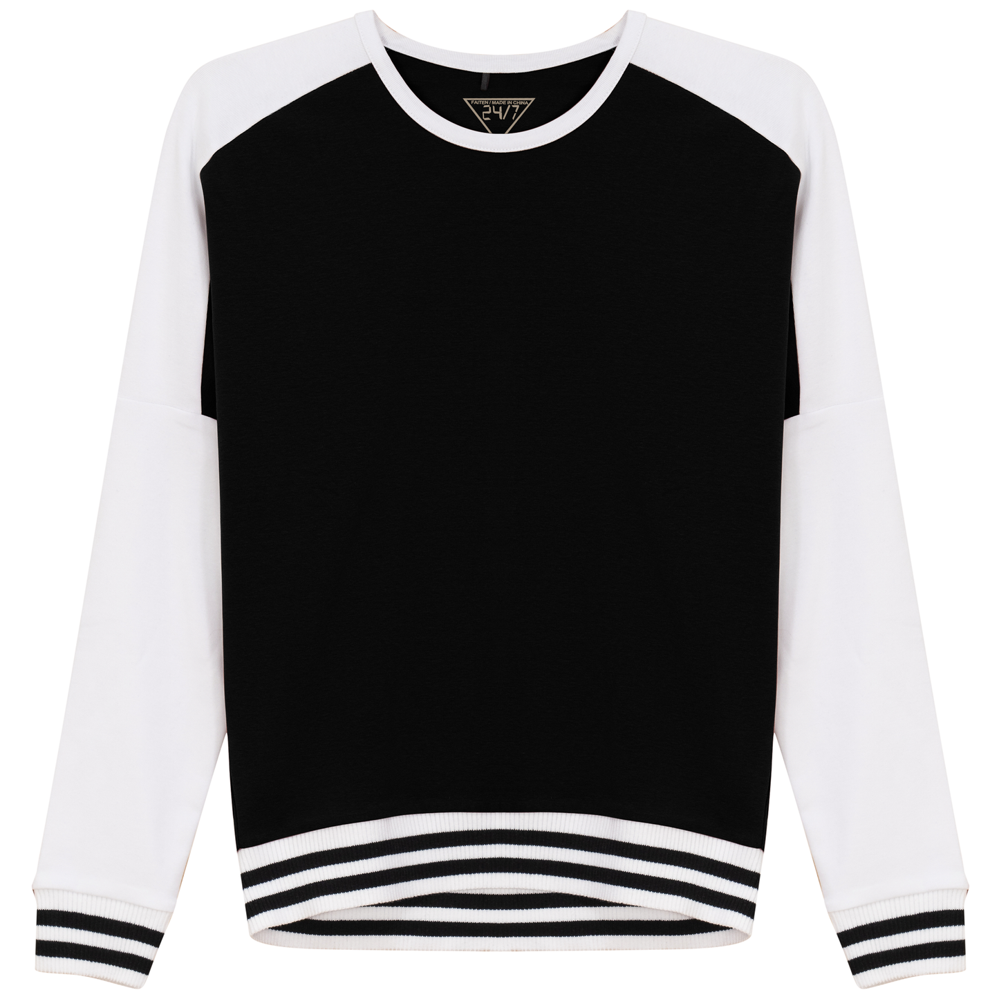 Color Blocked Top Black