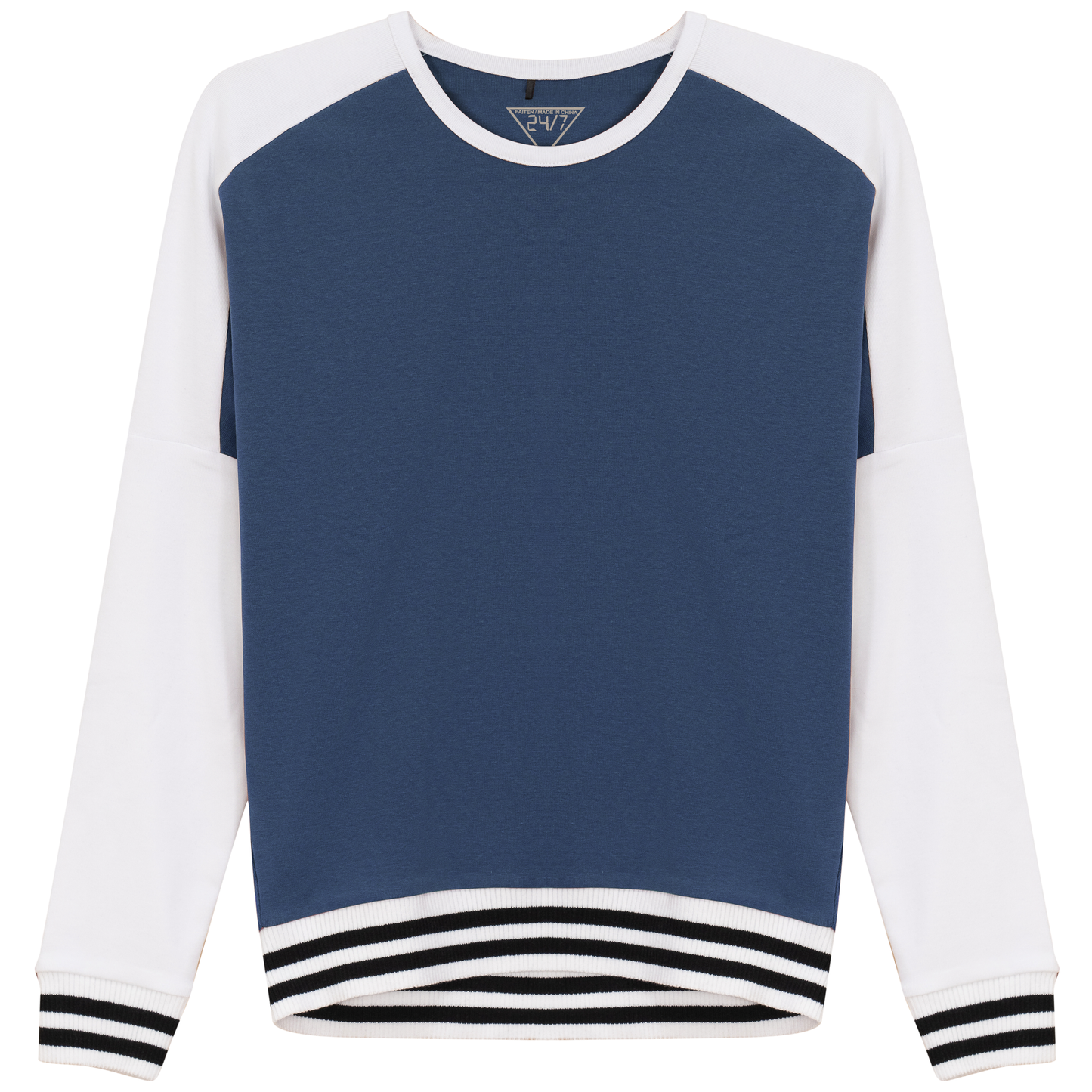 Color Blocked Top Denim