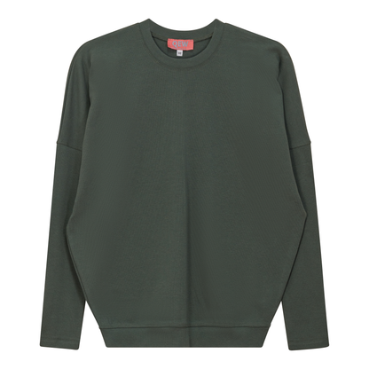 Cotton Dolman Top Basil