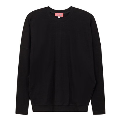 Cotton Dolman Top Black