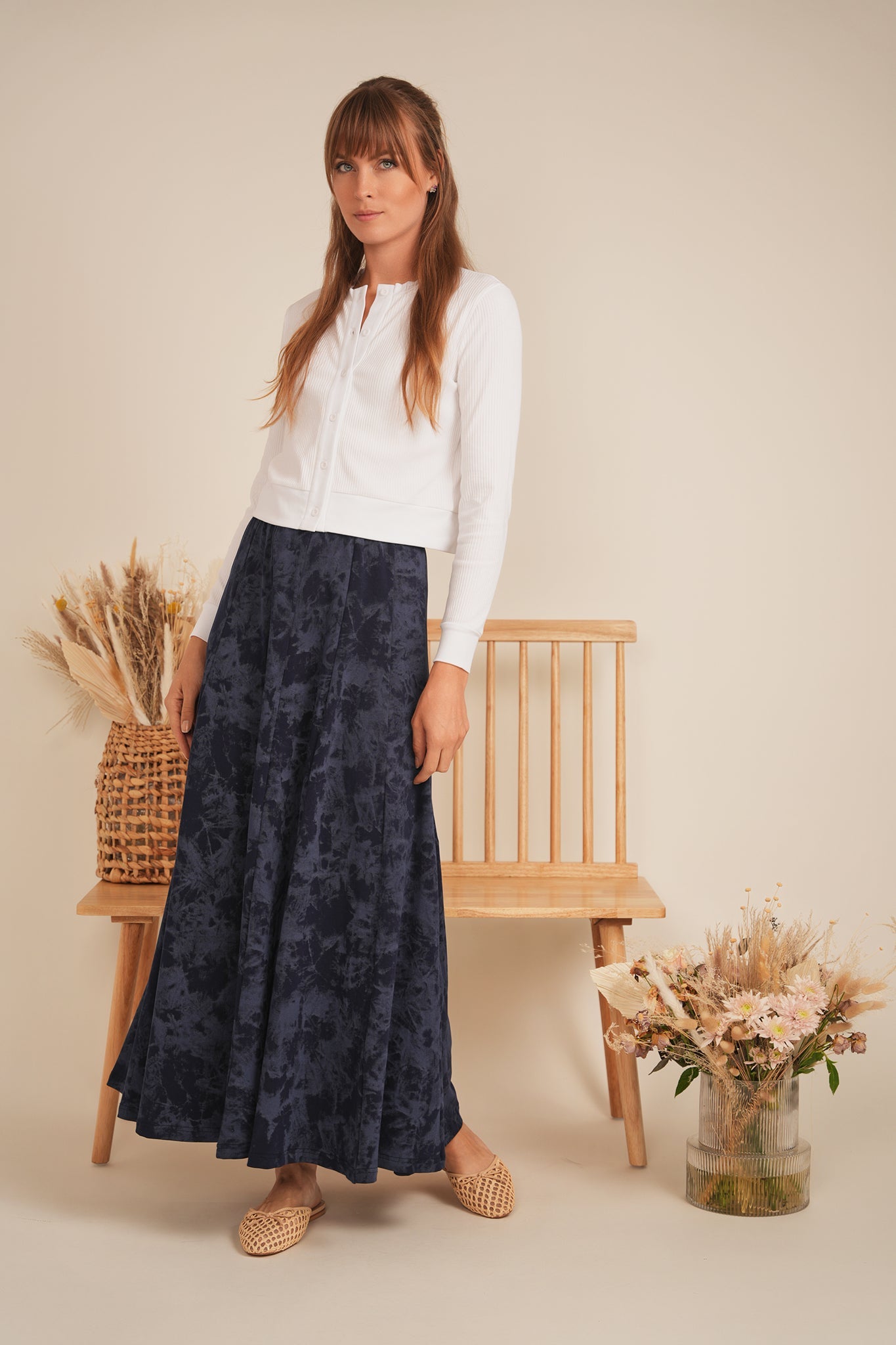 Cropped Ribbed Cardigan