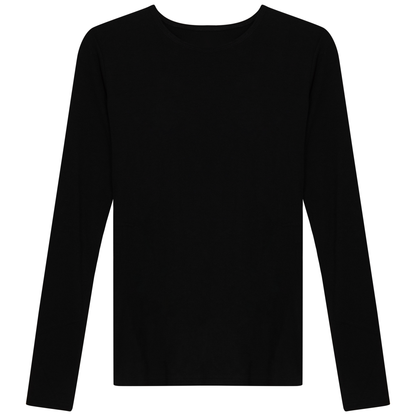 Modal Long Sleeve Shell Jet Black